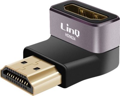 Adaptateur HDMI LINQ HDMI Mâle vers Femelle 8K UHD Coudé