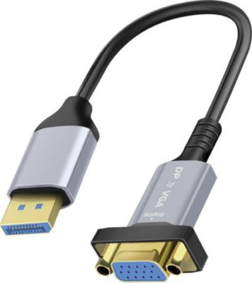 Adaptateur VGA LINQ DisplayPort vers VGA Full HD 1080p
