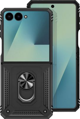 Coque AVIZAR pour Galaxy Z Flip 7 avec Anneau Rotatif