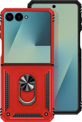 Coque AVIZAR pour Galaxy Z Flip 7 avec Anneau Rotatif