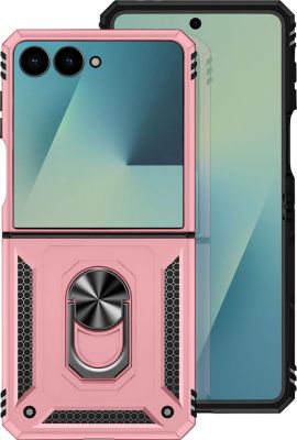 Coque AVIZAR pour Galaxy Z Flip 7 avec Anneau Rotatif