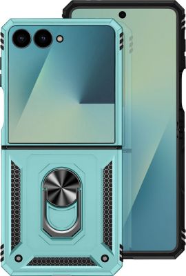 Coque AVIZAR pour Galaxy Z Flip 7 avec Anneau Rotatif