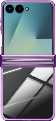 Coque AVIZAR pour Galaxy Z Flip 7 au Design Chromé