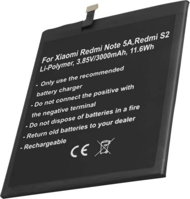 Pièce détachée AVIZAR pour Redmi Note 5A / S2 Li-Polymer 3,85V Pièce détachée AVIZAR pour Redmi Note 5A / S2 Li-Polymer 3,85V