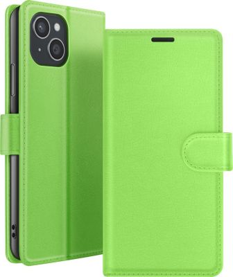 Etui AVIZAR pour iPhone 15 Plus Portefeuille Vert