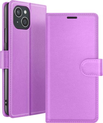 Etui AVIZAR pour iPhone 15 Plus Portefeuille Violet