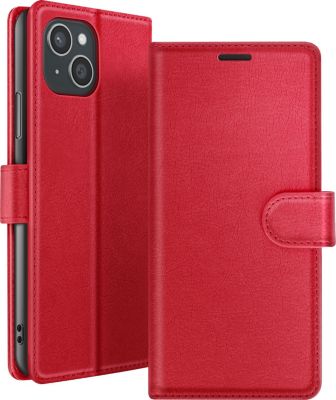 Etui AVIZAR pour iPhone 15 Plus Portefeuille Rouge Etui AVIZAR pour iPhone 15 Plus Portefeuille Rouge