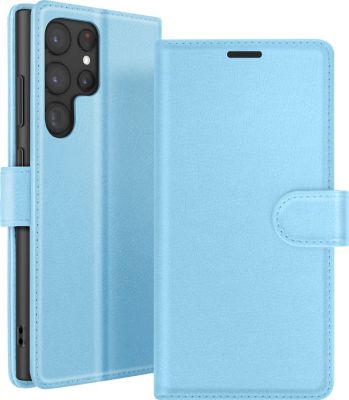 Etui AVIZAR pour Galaxy S22 Ultra Portefeuille Bleu Etui AVIZAR pour Galaxy S22 Ultra Portefeuille Bleu