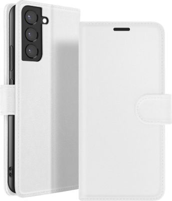 Etui AVIZAR pour Galaxy S22 Plus Portefeuille Blanc