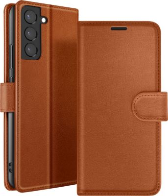Etui AVIZAR pour Galaxy S22 Plus Portefeuille Marron