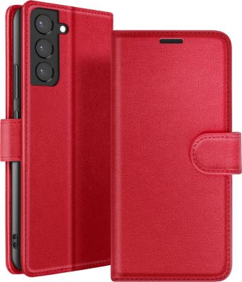 Etui AVIZAR pour Galaxy S22 Plus Portefeuille Rouge
