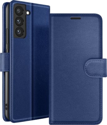 Etui AVIZAR pour Galaxy S22 Portefeuille Bleu nuit