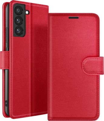 Etui AVIZAR pour Galaxy S22 Portefeuille Rouge