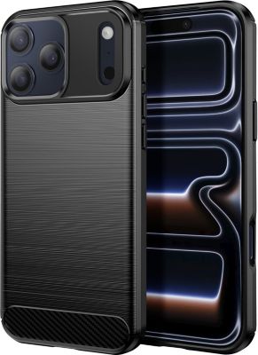 Coque AVIZAR iPhone 17 Pro Silicone Effet Carbone Coque AVIZAR iPhone 17 Pro Silicone Effet Carbone