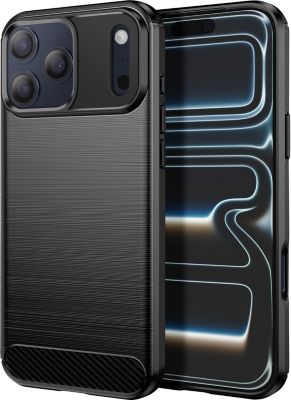 Coque AVIZAR iPhone 17 Pro Max Silicone Effet Carbone