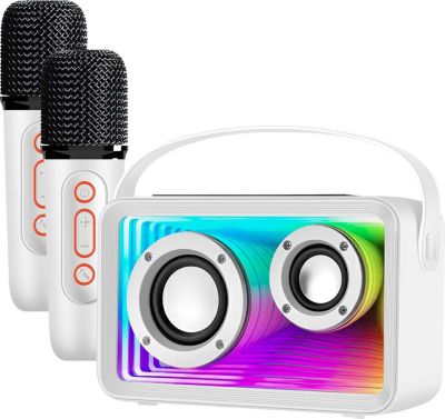 Enceinte PC AVIZAR pour Enfant avec 2 Micros et LED RGB