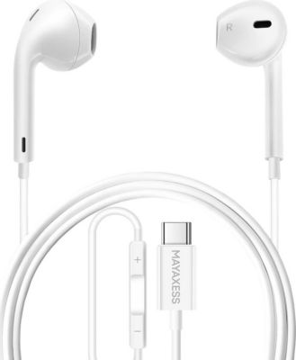 Ecouteurs MAYAXESS Filaires pour Galaxy S25 FE USB-C