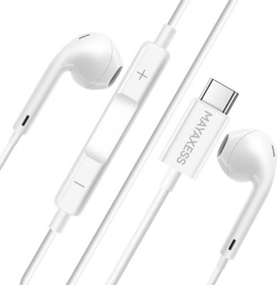 Ecouteurs MAYAXESS Filaires USB-C pour Galaxy S25 Edge