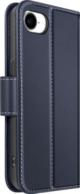 Etui AVIZAR pour iPhone 16e Cuir avec Fonction Stand