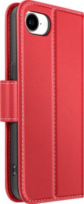 Etui AVIZAR pour iPhone 16e Cuir avec Fonction Stand