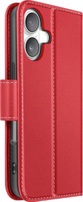 Etui AVIZAR pour iPhone 16 Cuir avec Fonction Stand