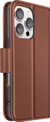 Etui AVIZAR iPhone 16 Pro Max en Cuir Fonction Stand