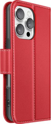 Etui AVIZAR iPhone 16 Pro Max en Cuir Fonction Stand