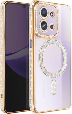 Coque AVIZAR pour Redmi 15C avec Contour Strassé