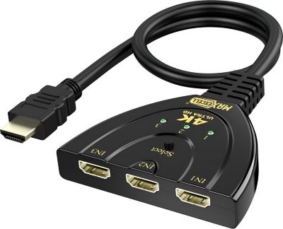 Adaptateur HDMI MAX EXCELL 3-en-1 Résolution 4K Ultra HD
