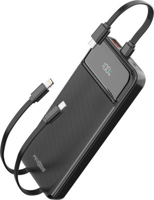 Batterie externe MAX EXCELL 10000mAh 2 Port USB-A / USB-C Écran LED