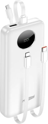 Batterie externe MAX EXCELL 10000mAh USB-A / USB-C et 2 Câbles