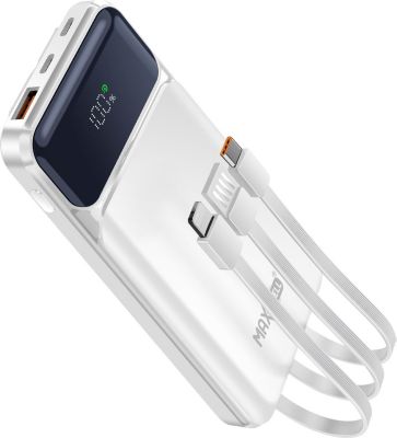Batterie externe MAX EXCELL MagSafe 10000mAh avec USB-C et Lightning