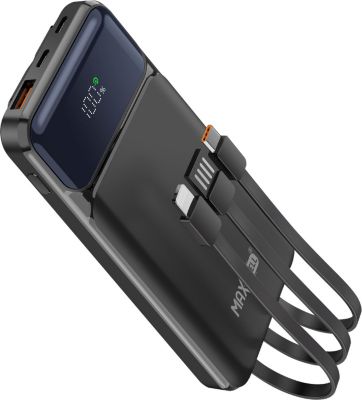 Batterie externe MAX EXCELL MagSafe 10000mAh avec USB-C et Lightning