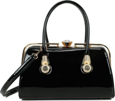 Sac bandoulière GALLANTRY pour Femme Vernis avec Fermoir Bijou