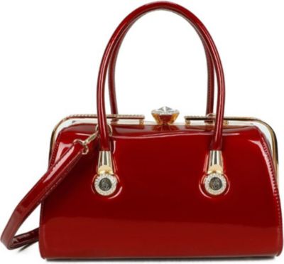 Sac bandoulière GALLANTRY pour Femme Vernis avec Fermoir Bijou