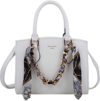 Sac bandoulière GALLANTRY pour Femme avec Chaîne Dorée et Foulard