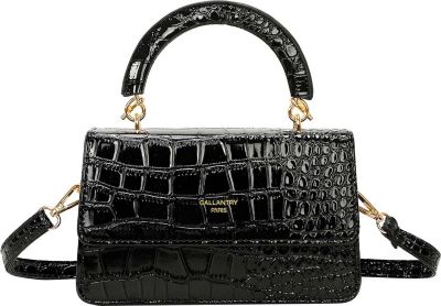 Sac bandoulière GALLANTRY Femme Chic à Effet Croco Poignée Rigide