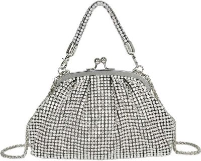 Pochette GALLANTRY Femme Rétro à Perles Fermoir Clic-clac