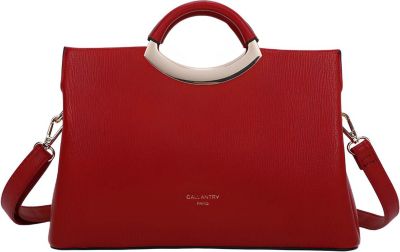 Sac bandoulière GALLANTRY Femme Effet Grainé avec Poignée Rigide