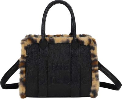Sac bandoulière AVIZAR Femme THE TOTE BAG Bordures Pelucheuses