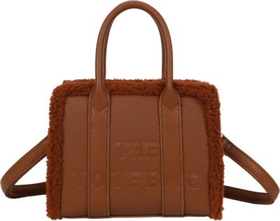Sac bandoulière AVIZAR Femme THE TOTE BAG Bordures Pelucheuses
