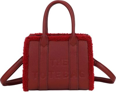 Sac bandoulière AVIZAR Femme THE TOTE BAG Bordures Pelucheuses