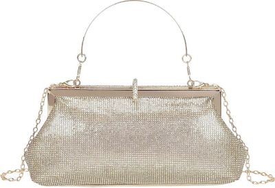 Sac bandoulière GALLANTRY Femme Effet Strass avec Chaîne Amovible