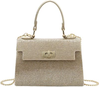 Sac bandoulière AVIZAR Femme Effet Maille avec Chaîne en Métal