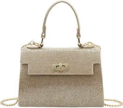 Sac bandoulière AVIZAR Femme Effet Maille avec Chaîne en Métal