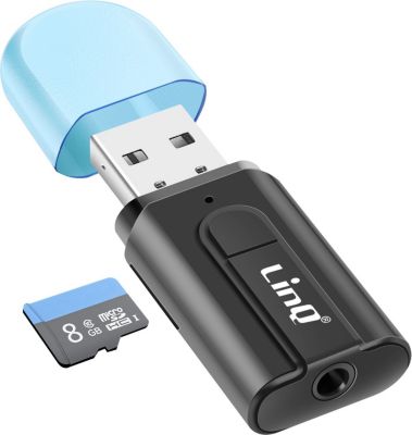 Adaptateur USB C LINQ USB Bluetooth avec Jack et Porte Carte