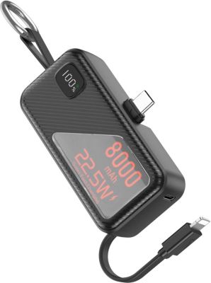 Batterie externe LINQ 8000mAh USB-C avec Format Porte-Clé