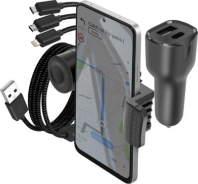 Pack AVIZAR avec Chargeur + Câble 3 en 1 et Support