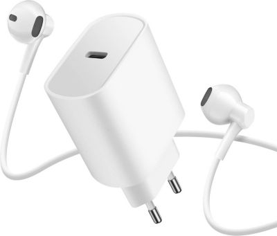 Chargeur AVIZAR Avizar Pack Chargeur USB-C 20W + Écouteu