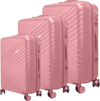 Valise AVIZAR Texturées Chevron Strié avec Serrure TSA